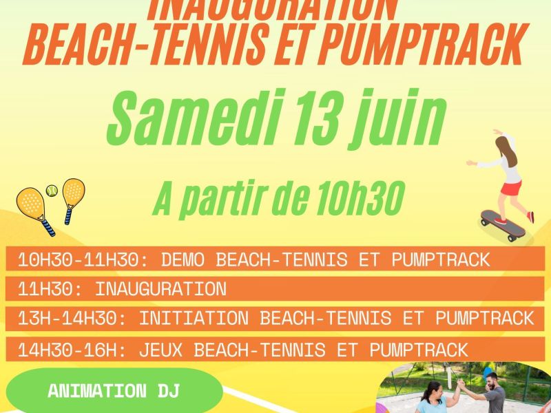 Journée festive inauguration beach-tennis et pumptrack